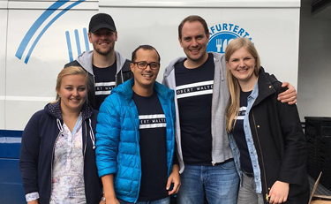 One of our teams in Germany volunteering with charity Tafel Deutschland