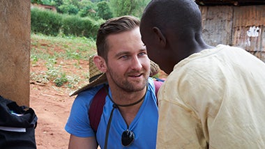Jonathan on-location in Tsavo