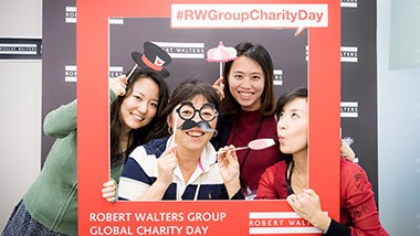 Robert Walters charity day selfie